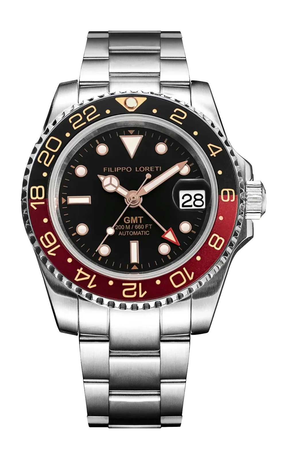 FL: Aquadiver GMT Automatic Black & Red