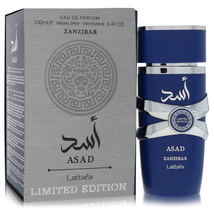 Lattafa Asad Zanzibar by Lattafa Eau De Parfum Spray (Limited Edition) 3.4 oz (Men)