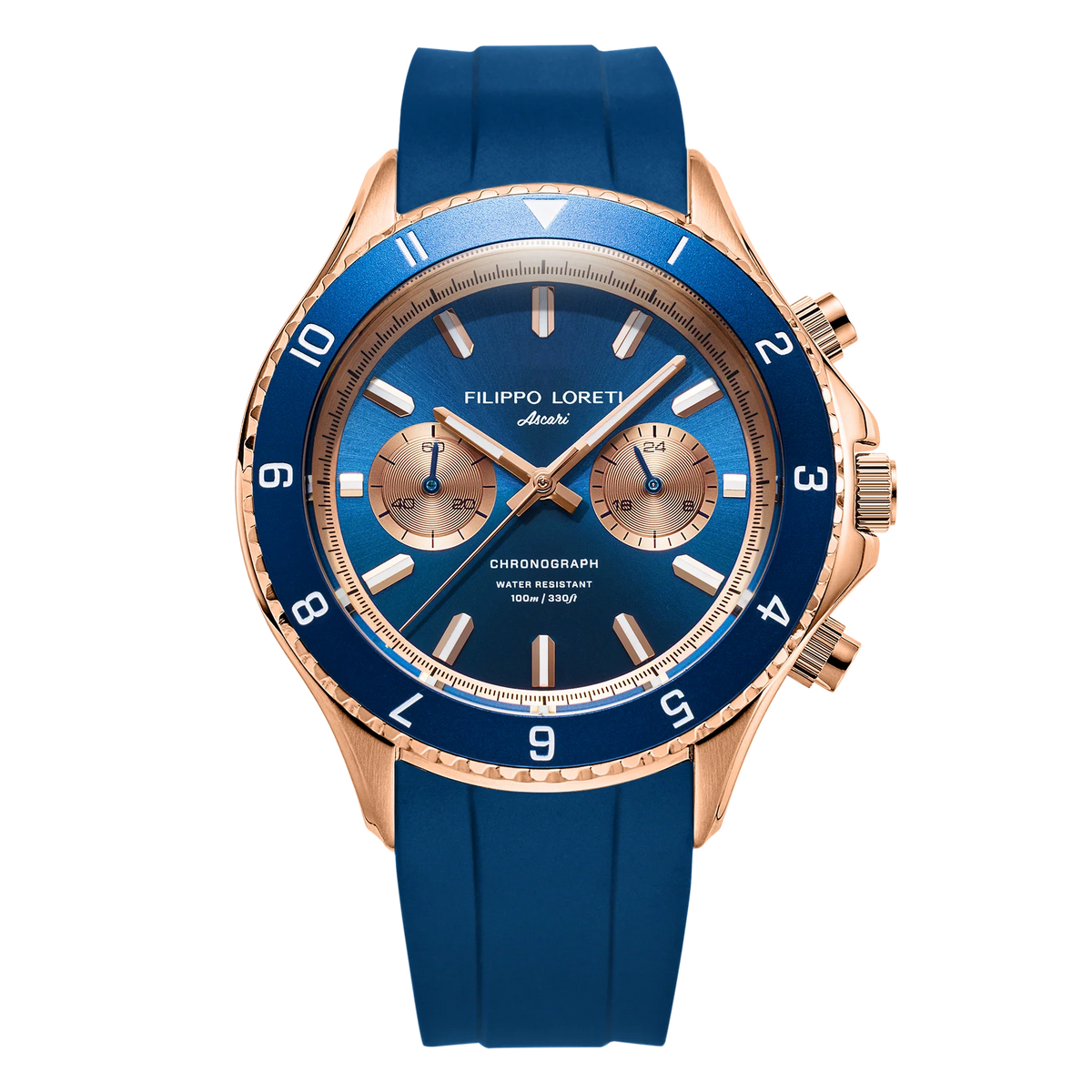 FL: Ascari Indigo Rose Gold