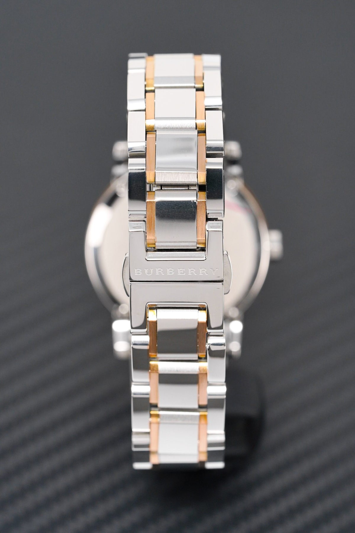 Burberry Ladies Check Stamped Two Tone Bu9105