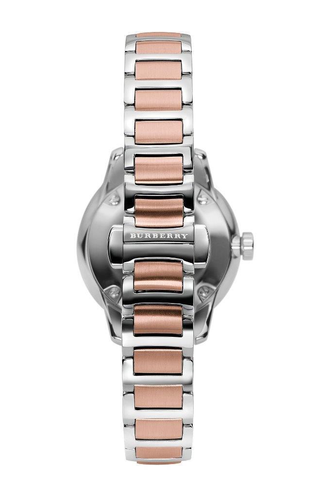 Burberry Ladies Swiss Classic Two Tone Bu10117