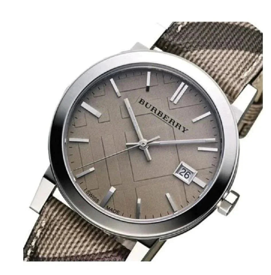 Burberry Ladies Smoke Check Strap Bu9118