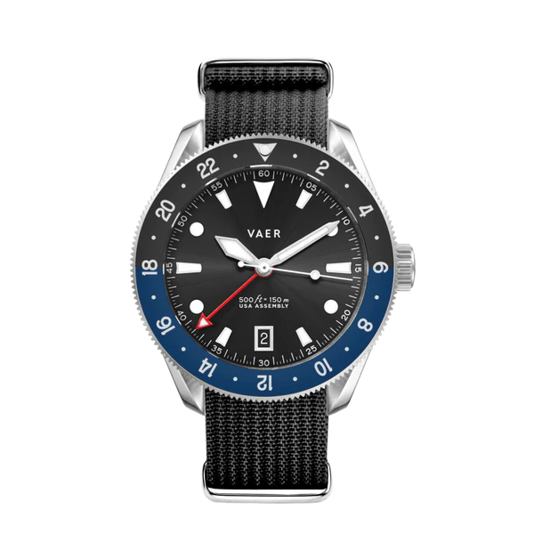 VAER: G2 Meridian Navy/Black GMT - 42mm