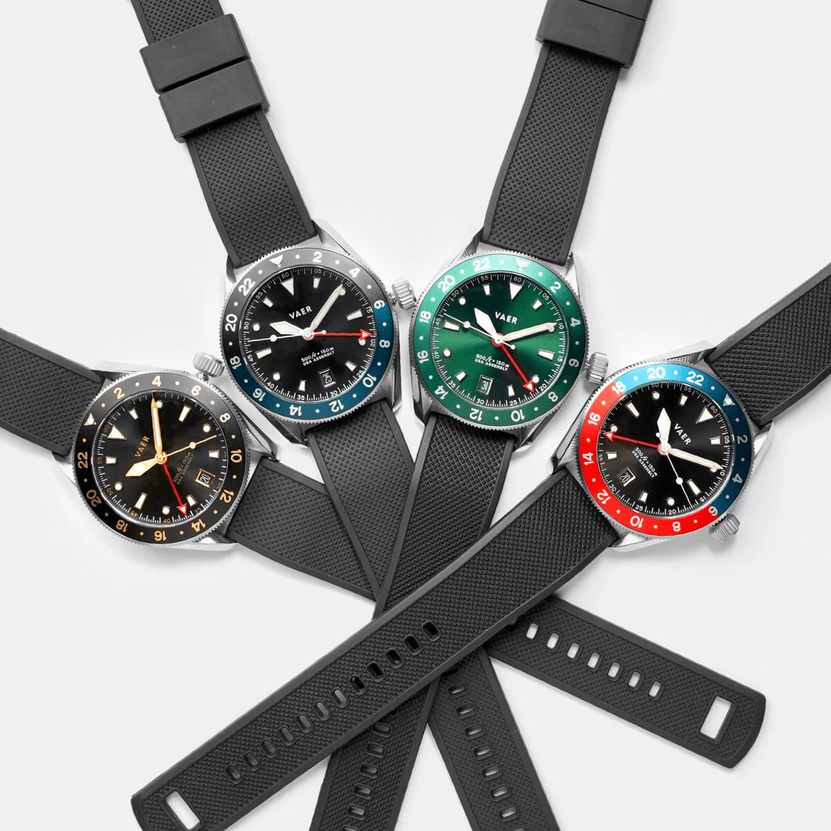 VAER: G2 Meridian Navy/Black GMT - 42mm