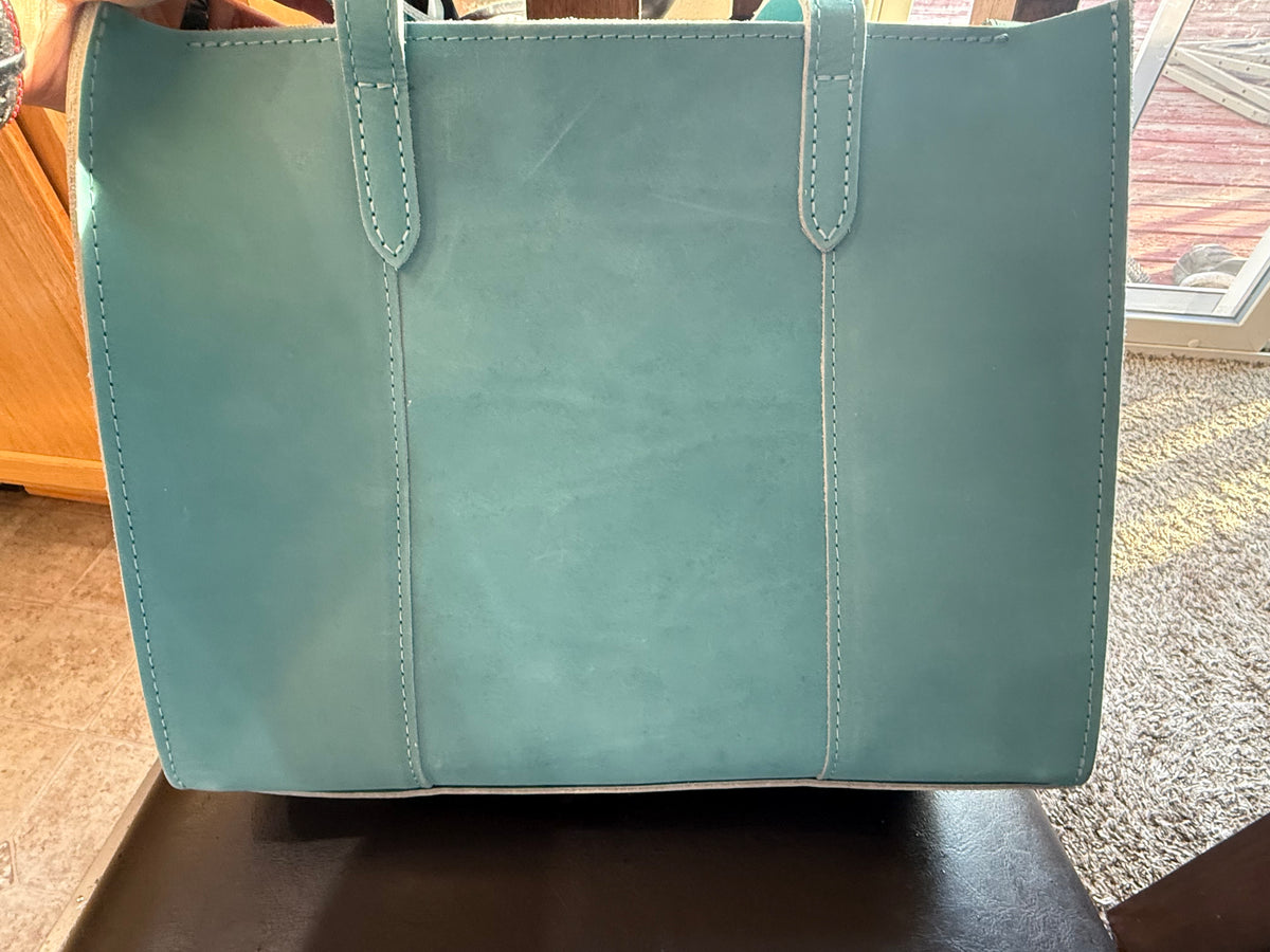 Consignment: Portland Leather Goods Happy Teal Tote