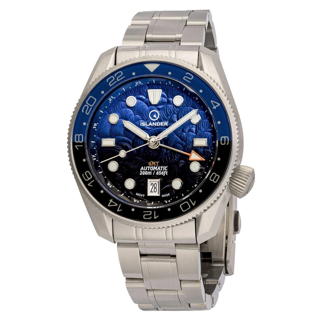 Islander: JFK Automatic GMT Watch with Batman Dial #ISL-338