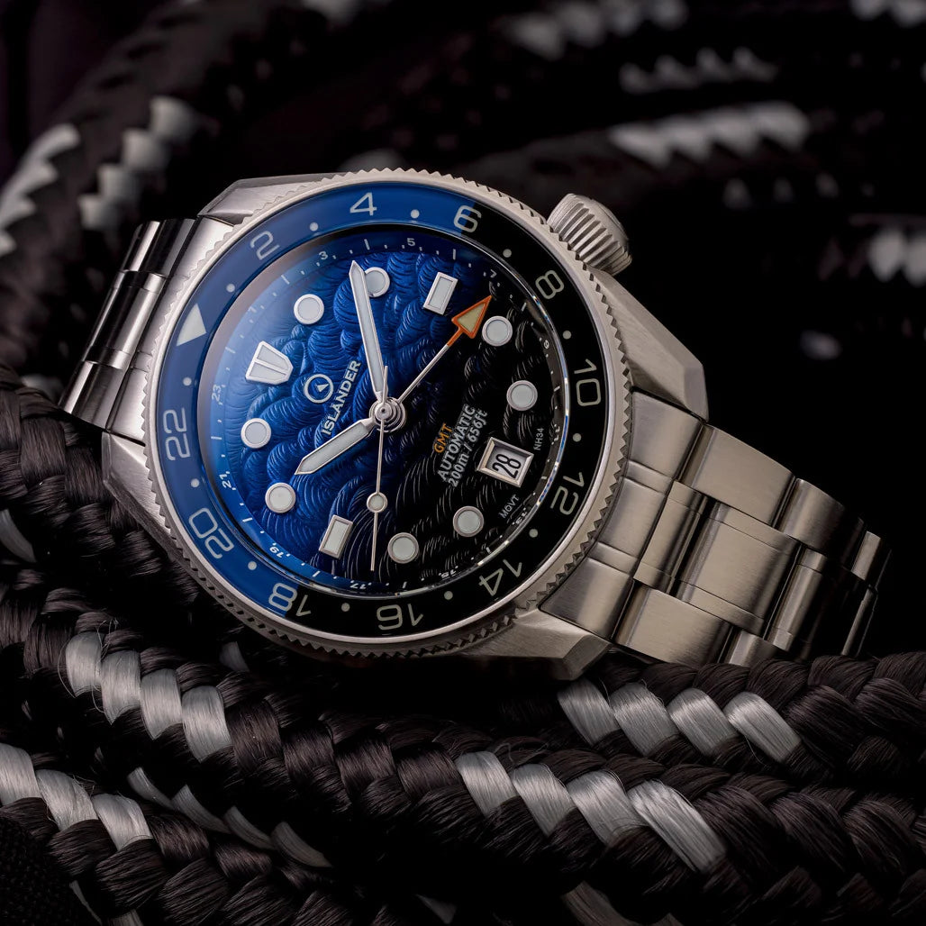 Islander: JFK Automatic GMT Watch with Batman Dial #ISL-338