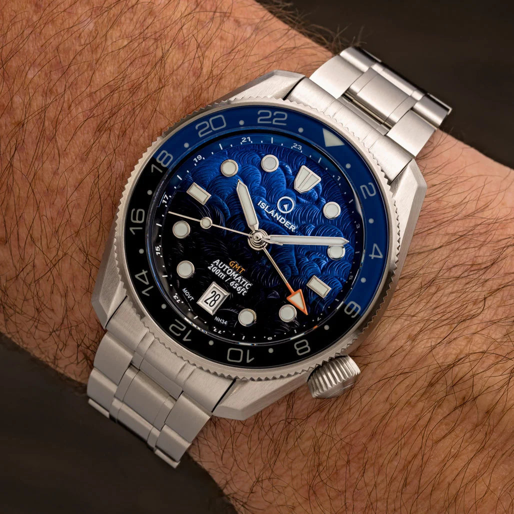 Islander: JFK Automatic GMT Watch with Batman Dial #ISL-338