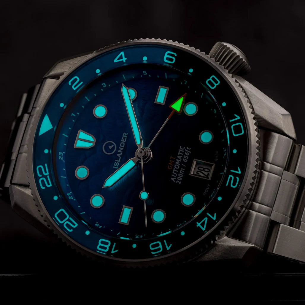 Islander: JFK Automatic GMT Watch with Batman Dial #ISL-338