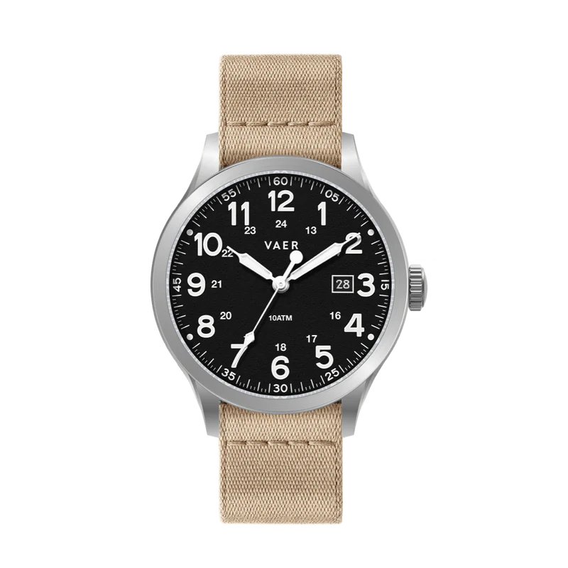 Vaer: S5 Calendar Field Black - 40mm