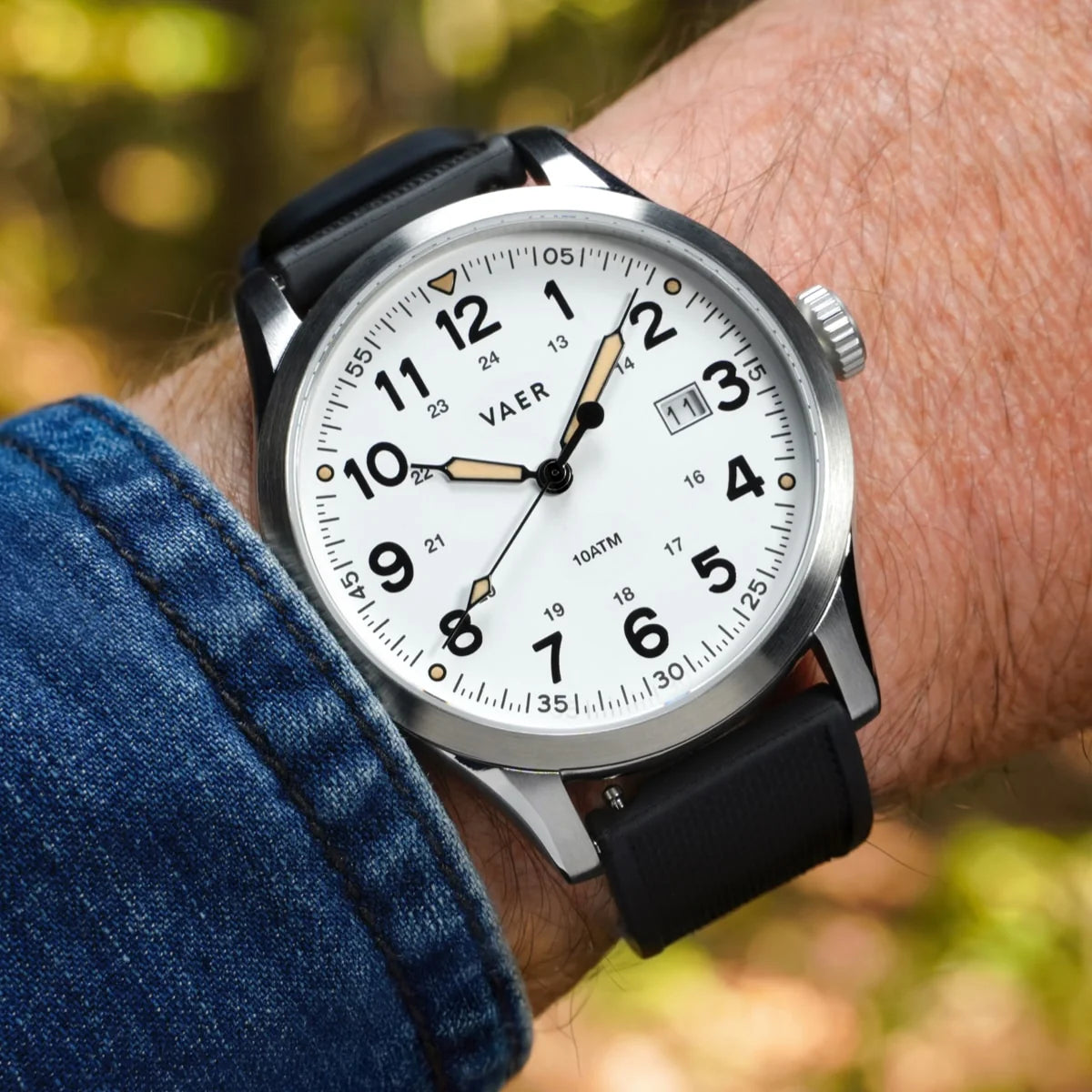 Vaer: S5 Calendar Field White - 42mm