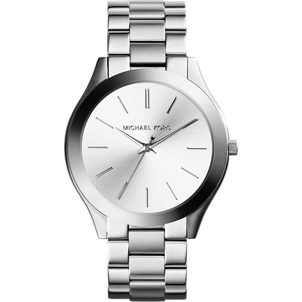 Michael Kors Mk3178 Ladies Slim Runway Silver
