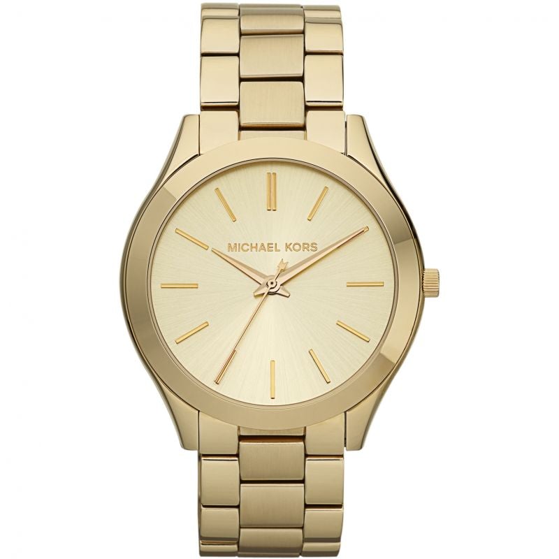 Michael Kors Mk3179 Ladies Slim Runway Gold