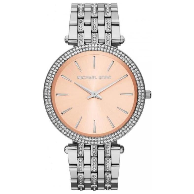 Michael Kors Mk3218 Ladies Darci Rose Silver Glitz