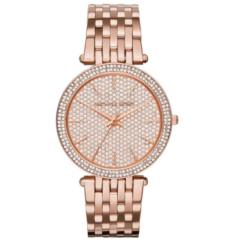 Michael Kors Mk3439 Ladies Darci Rose Gold Pave