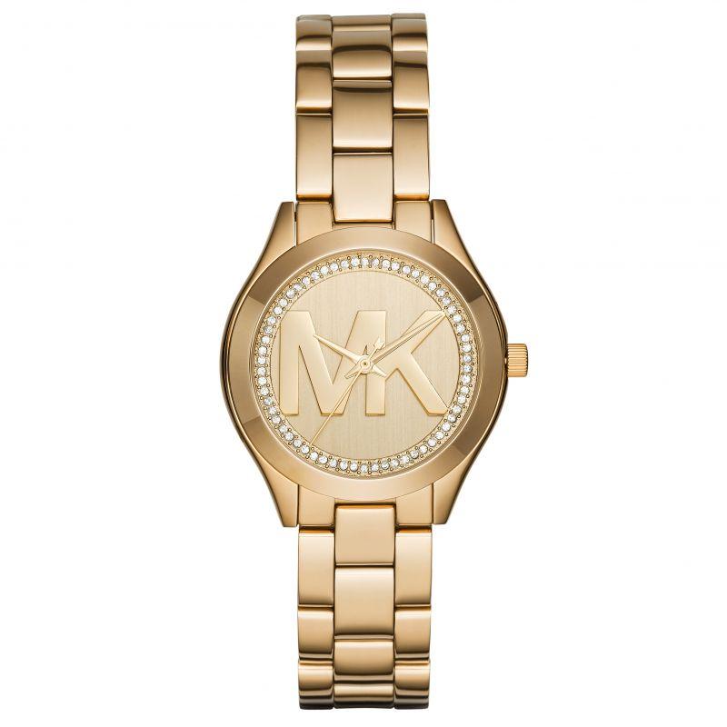 Michael Kors Mk3477 Ladies Mini Slim Runway Yellow Gold