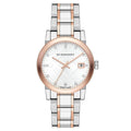Burberry Ladies Diamond Check Stamped Two Tone Bu9127