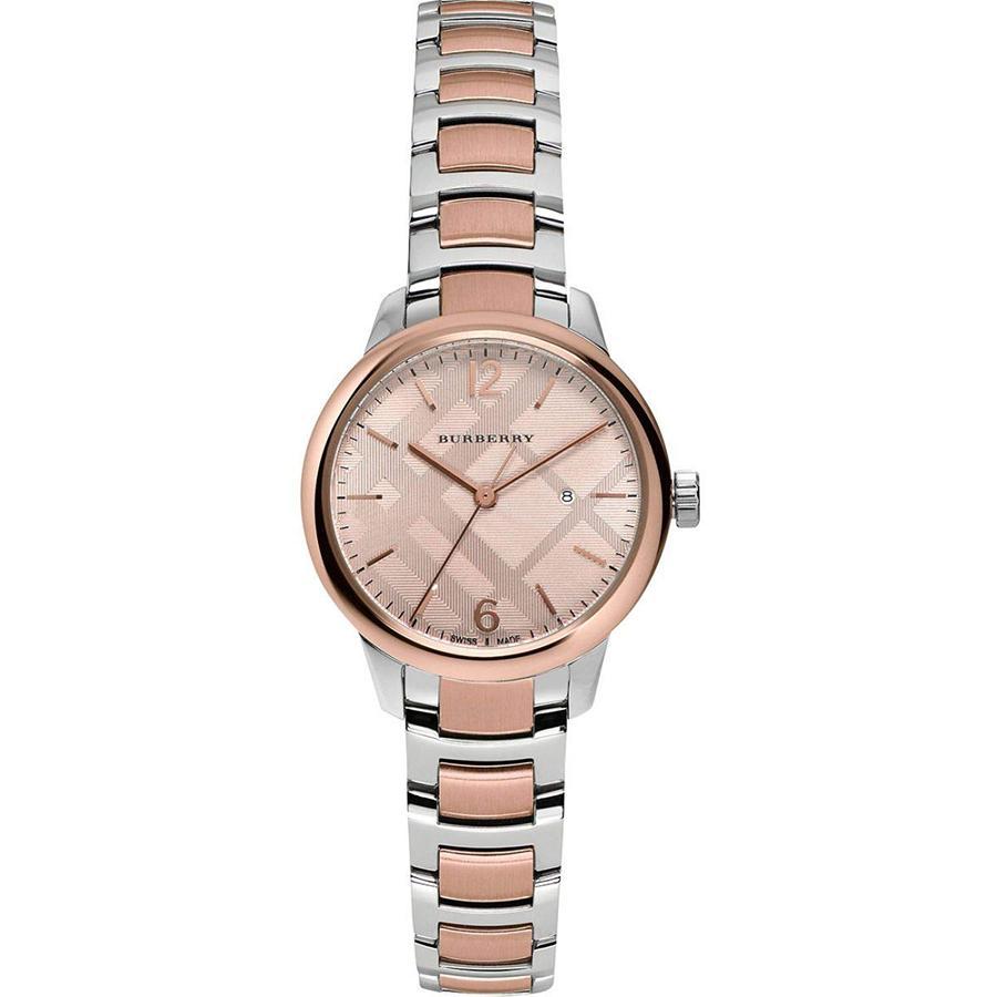 Burberry Ladies Swiss Classic Two Tone Bu10117