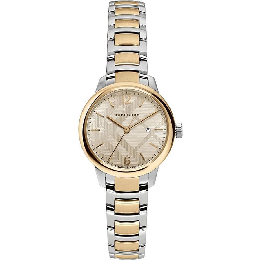 Burberry Ladies Swiss Classic Two Tone Bu10118