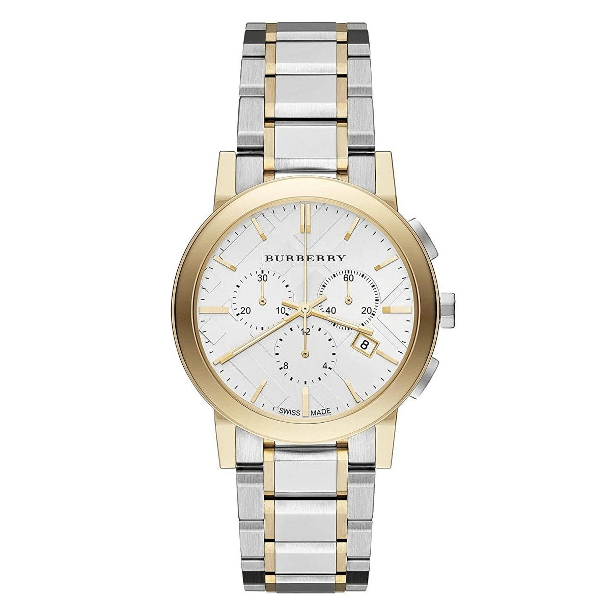 Burberry Ladies Chronograph Two Tone Bu9751