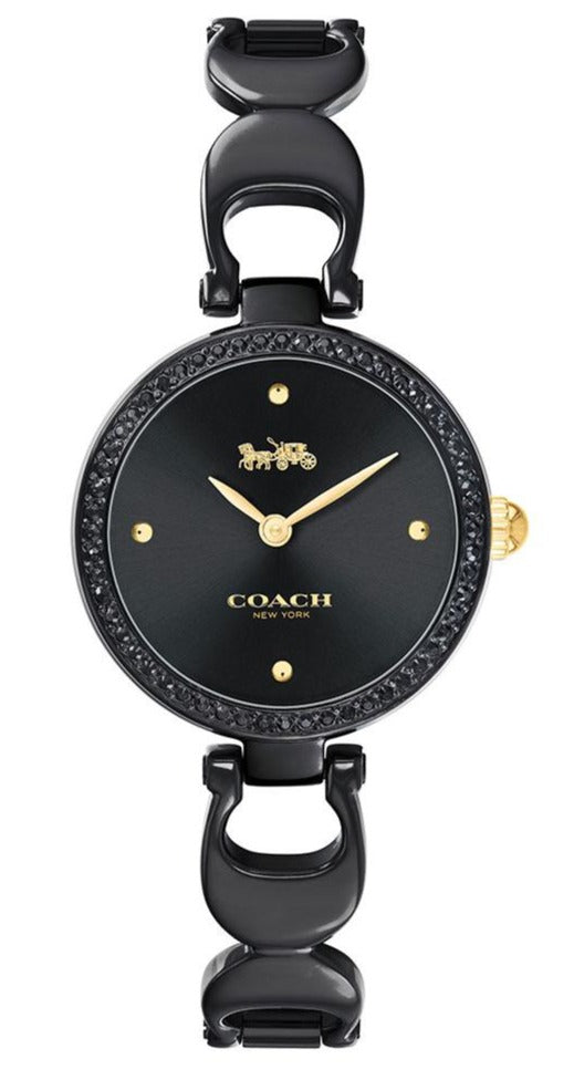 Coach Park Swarovski Crystals Black Dial 14503564