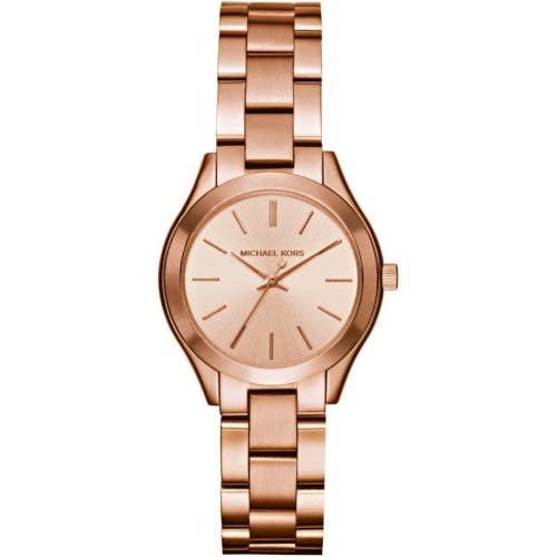 Michael Kors Mk3513 Ladies Slim Runway Rose Gold