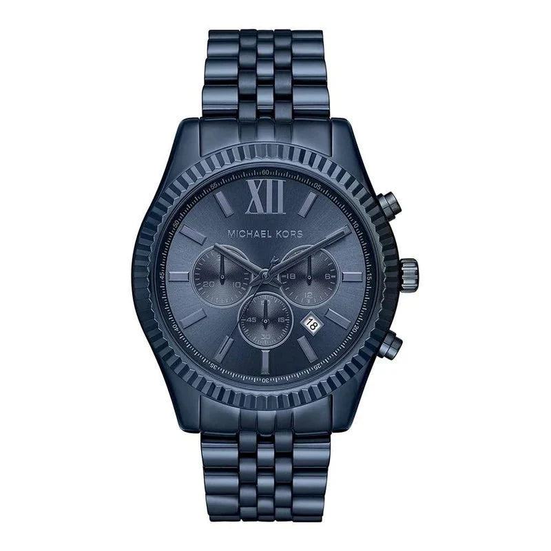 Michael Kors Lexington Chronograph 45mm Navy Blue Mk8480