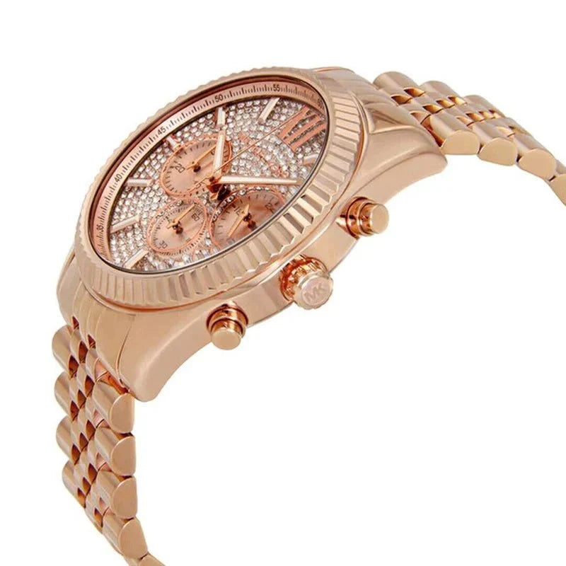 Michael Kors Lexington Chronograph Gold Rose Mk8580