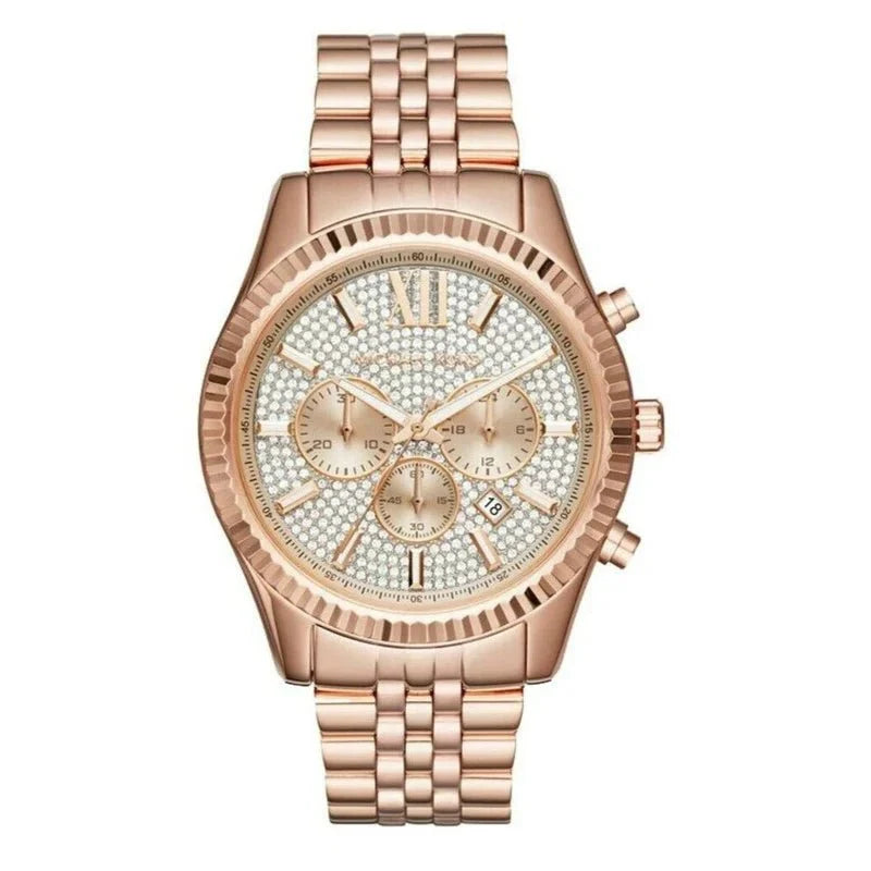 Michael Kors Lexington Chronograph Gold Rose Mk8580