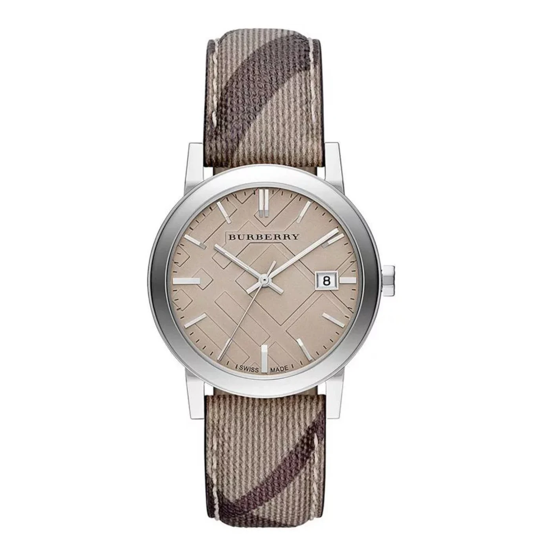 Burberry Ladies Smoke Check Strap Bu9118